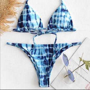 Tie Dye Blue Bikini